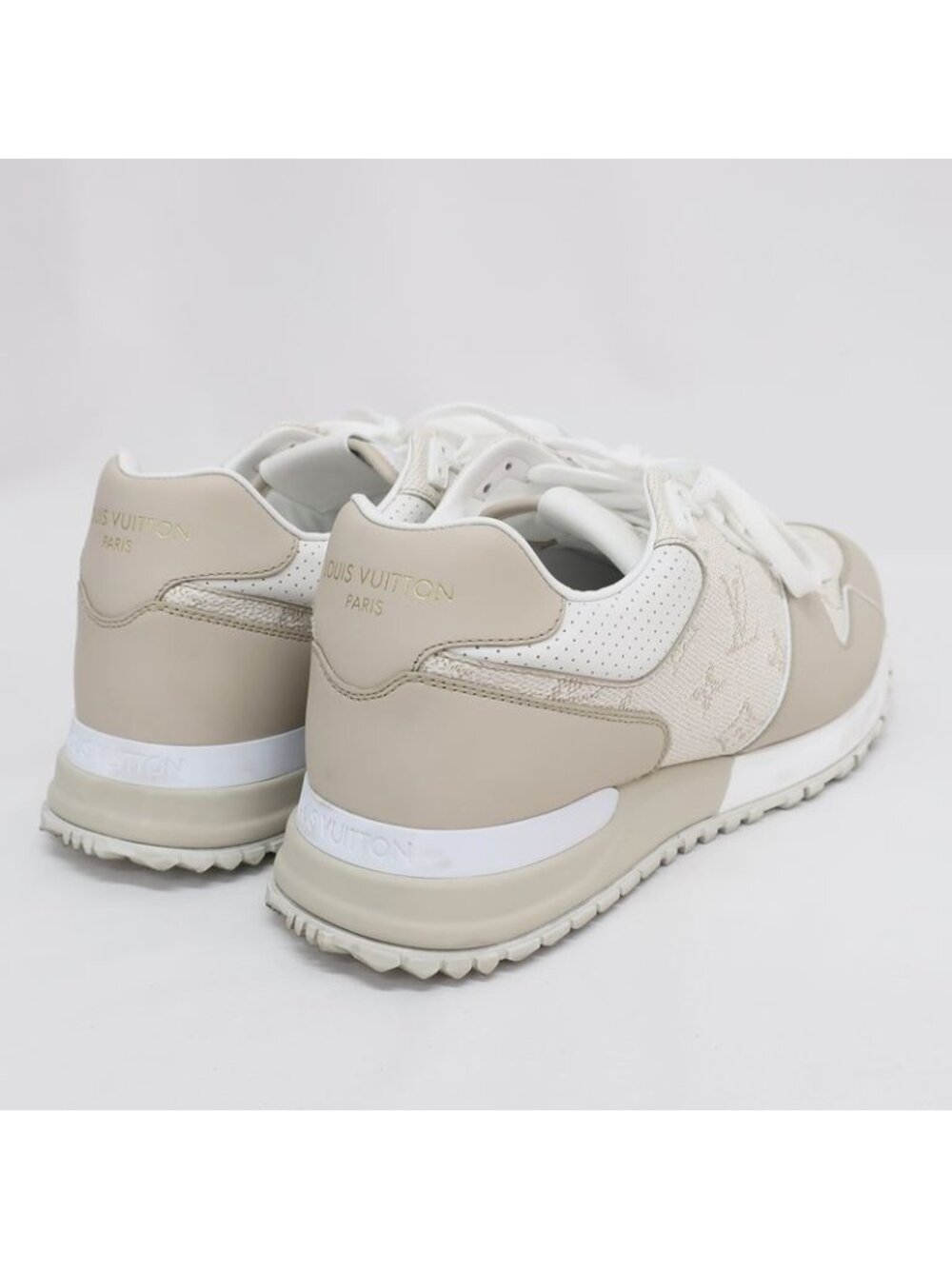 Louis Vuitton Runaway Sneakers 1 Ahso4 Monogram Beige Size - Picture 9 of 10